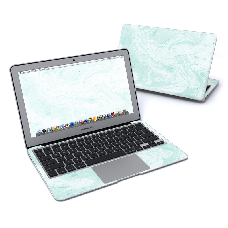 MacBook Air 11in Skin - Winter Green Marble (Image 1)