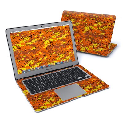 MacBook Air 13in Skin - Digital Orange Camo