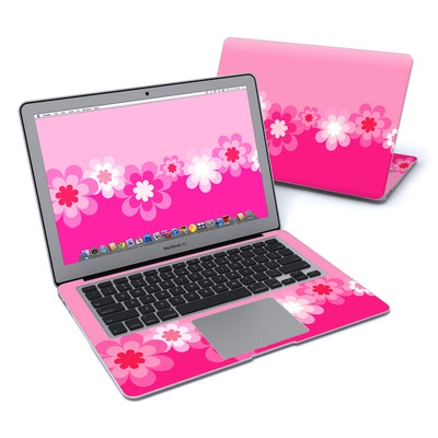 MacBook Air 13in Skin - Retro Pink Flowers