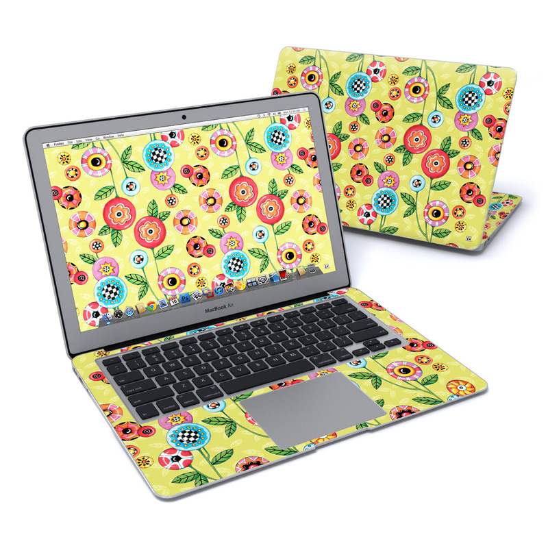 MacBook Air 13in Skin - Button Flowers (Image 1)