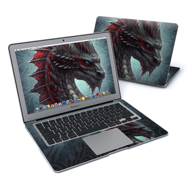 MacBook Air 13in Skin - Black Dragon (Image 1)