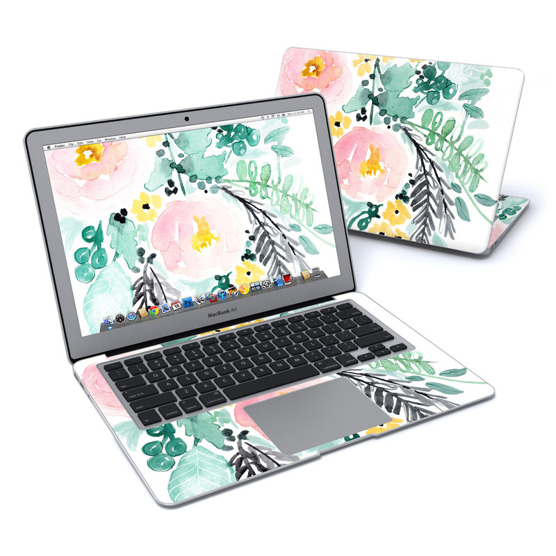 MacBook Air 13in Skin - Blushed Flowers (Image 1)
