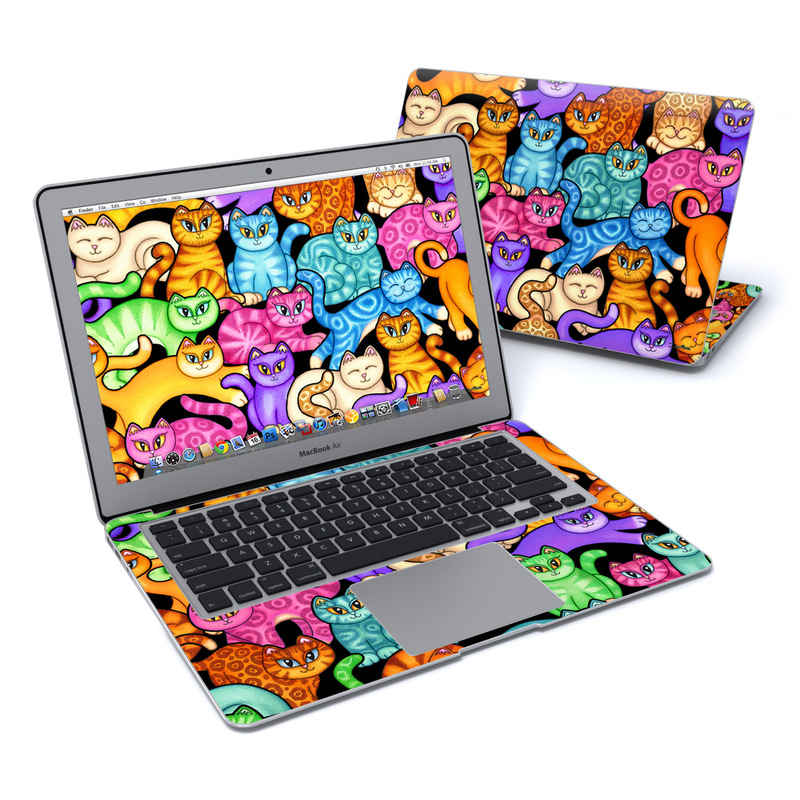 MacBook Air 13in Skin - Colorful Kittens (Image 1)