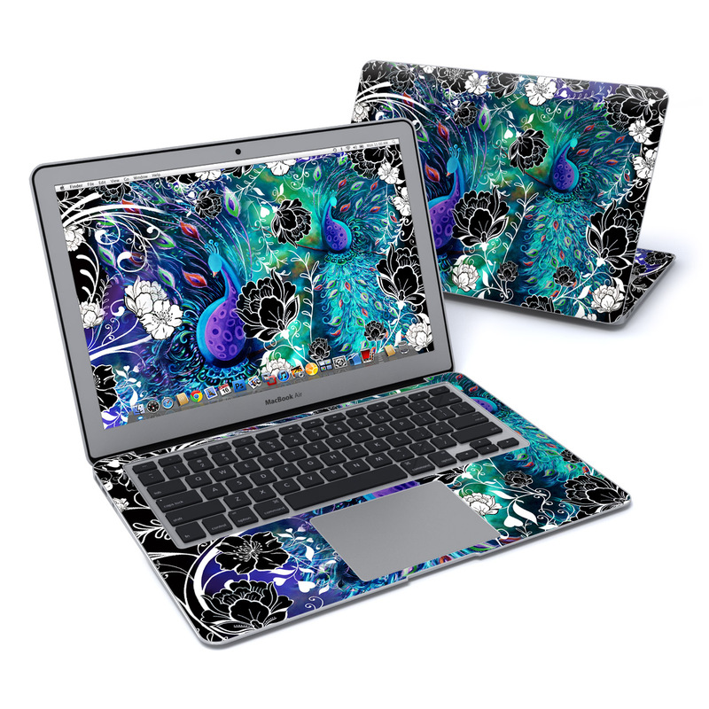 MacBook Air 13in Skin - Peacock Garden (Image 1)