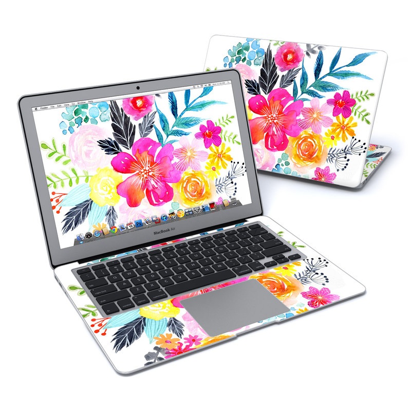 MacBook Air 13in Skin - Pink Bouquet (Image 1)