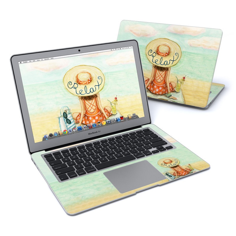 MacBook Air 13in Skin - Relaxing on Beach (Image 1)