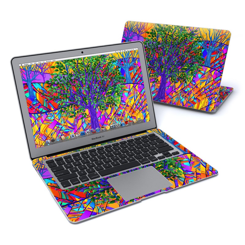 MacBook Air 13in Skin - Stained Glass Tree (Image 1)