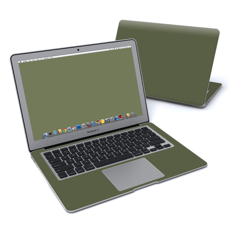 MacBook Air 13in Skin - Solid State Olive Drab (Image 1)