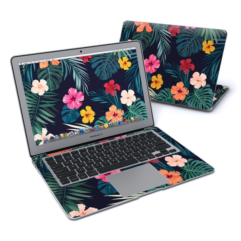 MacBook Air 13in Skin - Tropical Hibiscus (Image 1)