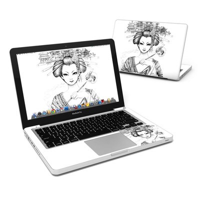 MacBook Pro 13in Skin - Geisha Sketch