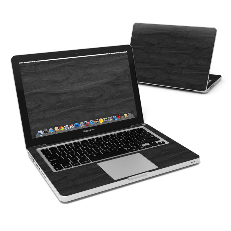 MacBook Pro 13in Skin - Black Woodgrain (Image 1)