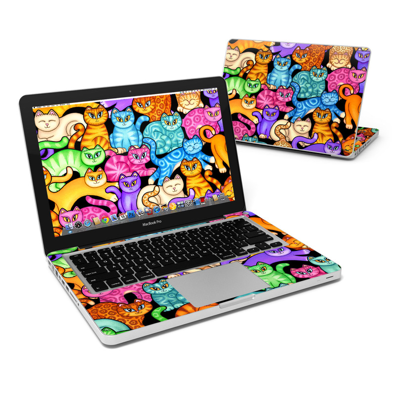 MacBook Pro 13in Skin - Colorful Kittens (Image 1)