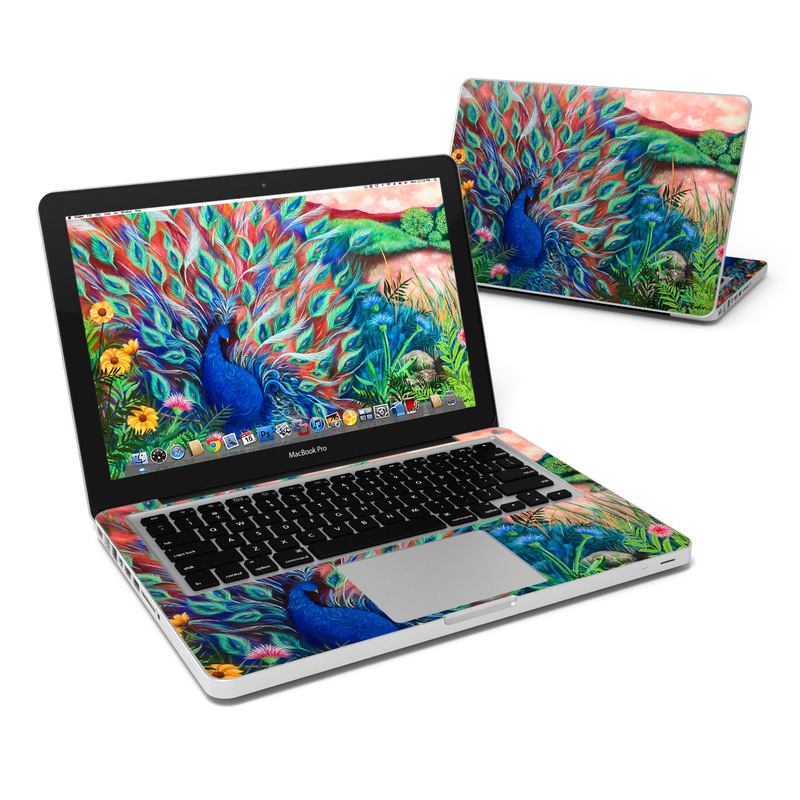 MacBook Pro 13in Skin - Coral Peacock (Image 1)