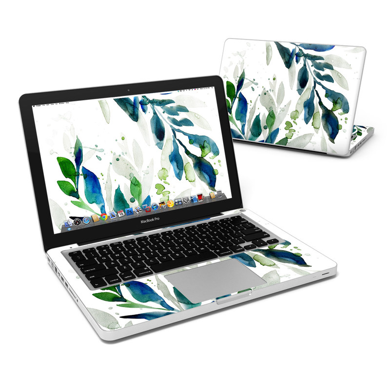 MacBook Pro 13in Skin - Floating Leaves (Image 1)