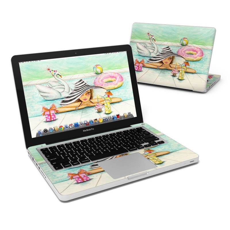 MacBook Pro 13in Skin - Delphine at the Pool Party (Image 1)