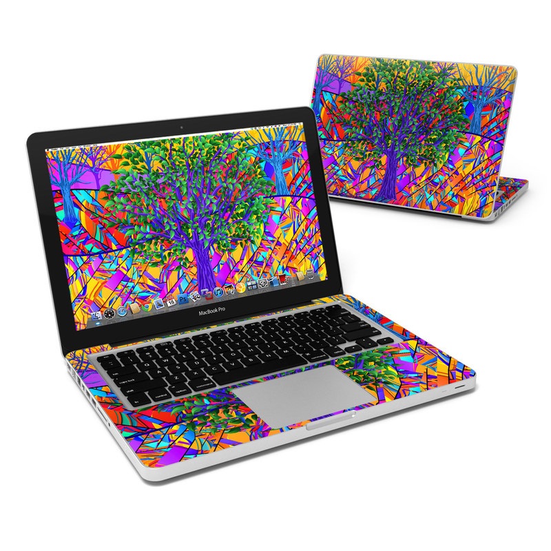 MacBook Pro 13in Skin - Stained Glass Tree (Image 1)