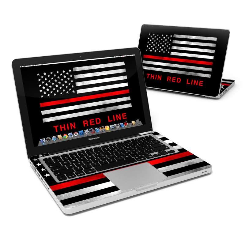 MacBook Pro 13in Skin - Thin Red Line (Image 1)