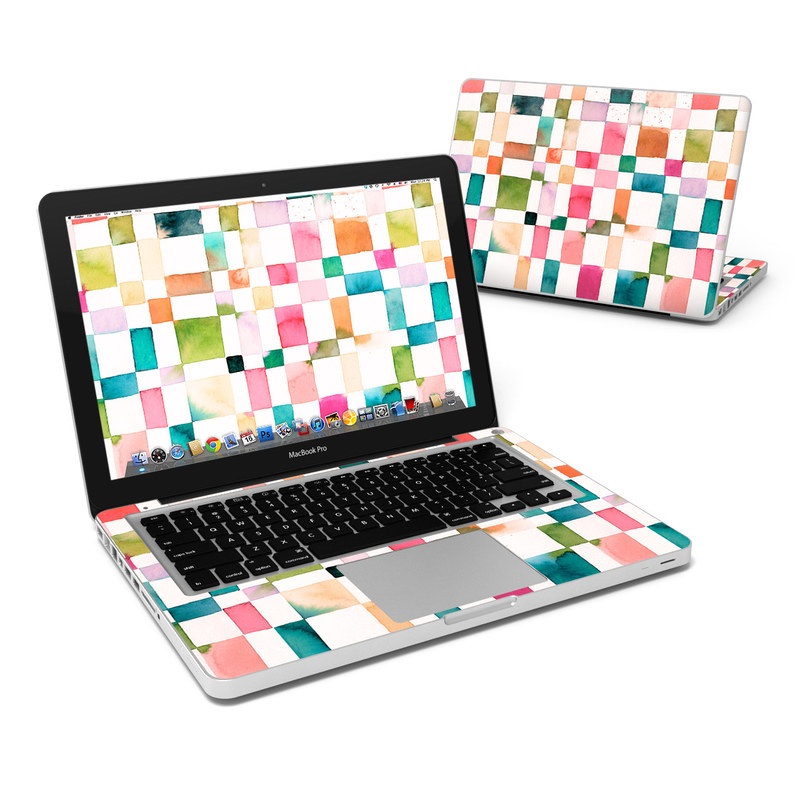 MacBook Pro 13in Skin - Watercolor Squares (Image 1)