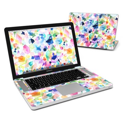MacBook Pro 15in Skin - Watercolor Crystals and Gems