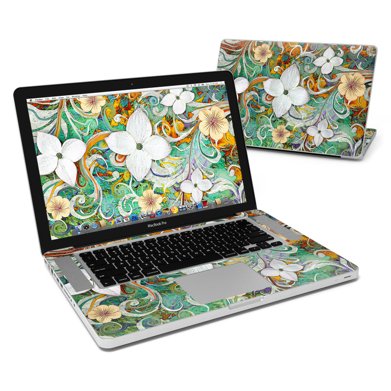 MacBook Pro 15in Skin - Sangria Flora (Image 1)