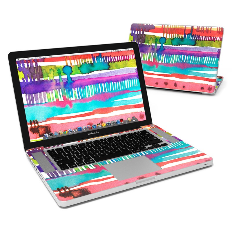 MacBook Pro 15in Skin - Watercolor Lines (Image 1)