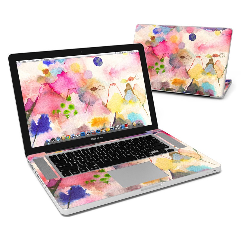 MacBook Pro 15in Skin - Watercolor Mountains (Image 1)