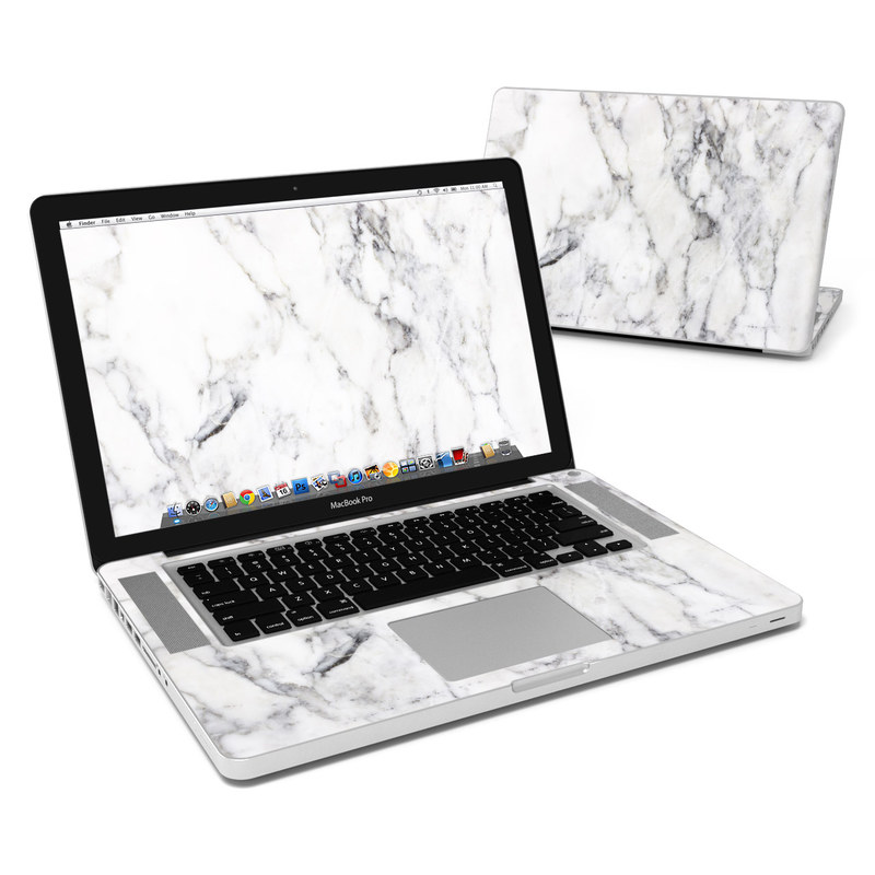 MacBook Pro 15in Skin - White Marble (Image 1)