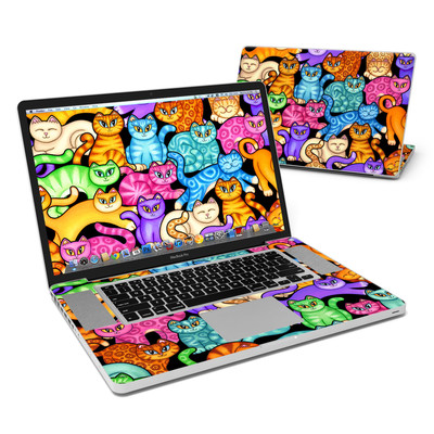 MacBook Pro 17in Skin - Colorful Kittens