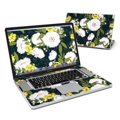 MacBook Pro 17in Skin - Fleurette Night