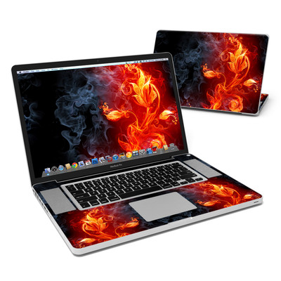 MacBook Pro 17in Skin - Flower Of Fire