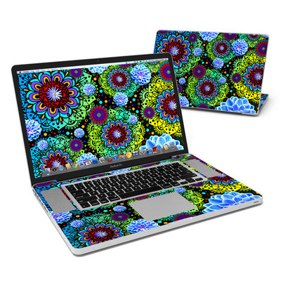 MacBook Pro 17in Skin - Funky Floratopia
