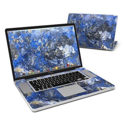 MacBook Pro 17in Skin - Gilded Ocean Marble
