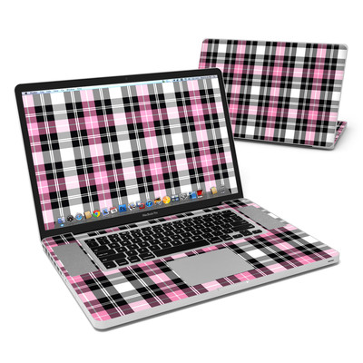 MacBook Pro 17in Skin - Pink Plaid