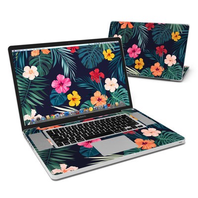 MacBook Pro 17in Skin - Tropical Hibiscus