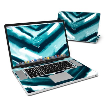 MacBook Pro 17in Skin - Watercolor Chevron