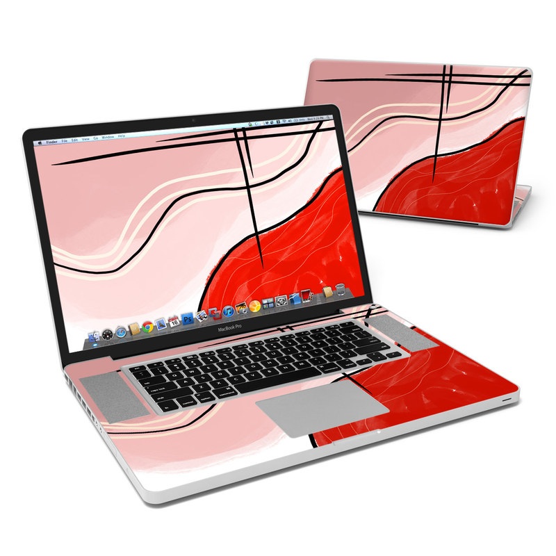 MacBook Pro 17in Skin - Abstract Red (Image 1)