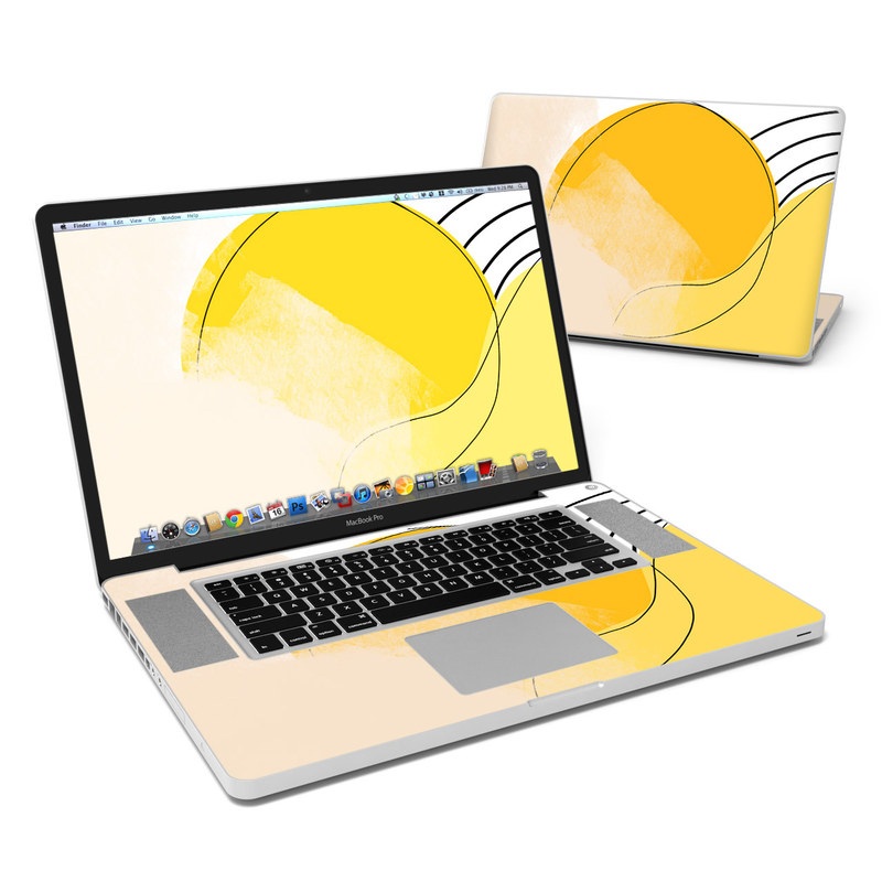 MacBook Pro 17in Skin - Abstract Yellow (Image 1)