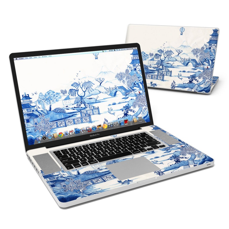 MacBook Pro 17in Skin - Blue Willow (Image 1)
