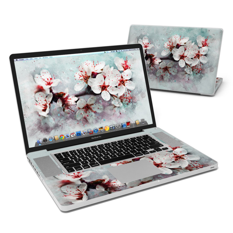 MacBook Pro 17in Skin - Cherry Blossoms (Image 1)