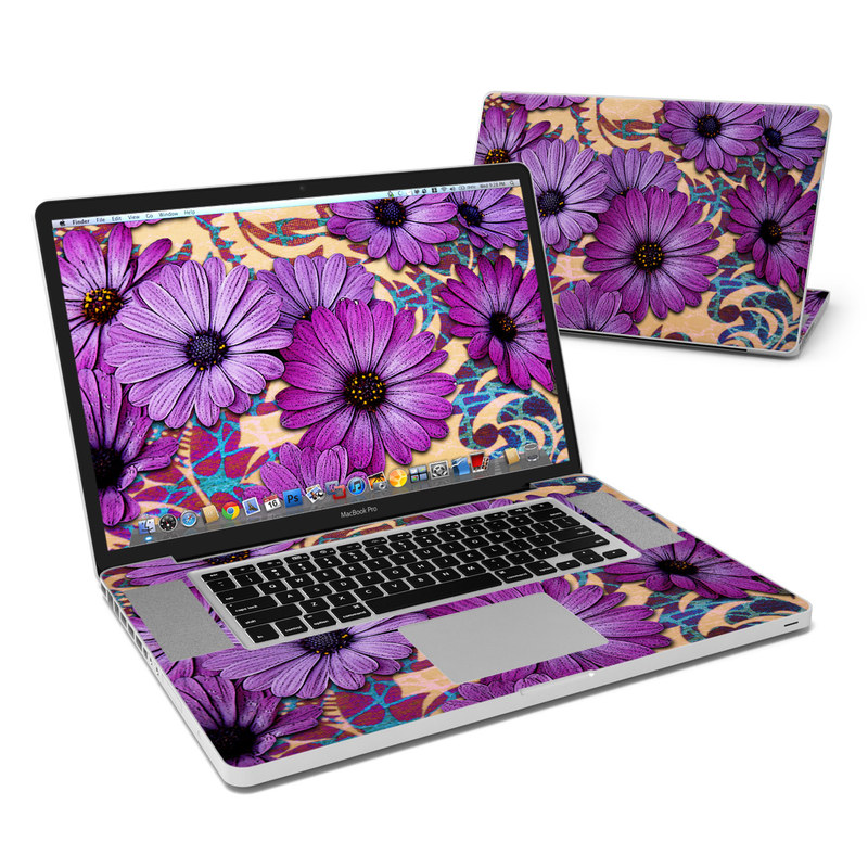 MacBook Pro 17in Skin - Daisy Damask (Image 1)