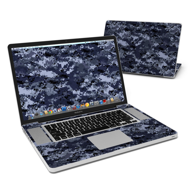 MacBook Pro 17in Skin - Digital Navy Camo (Image 1)
