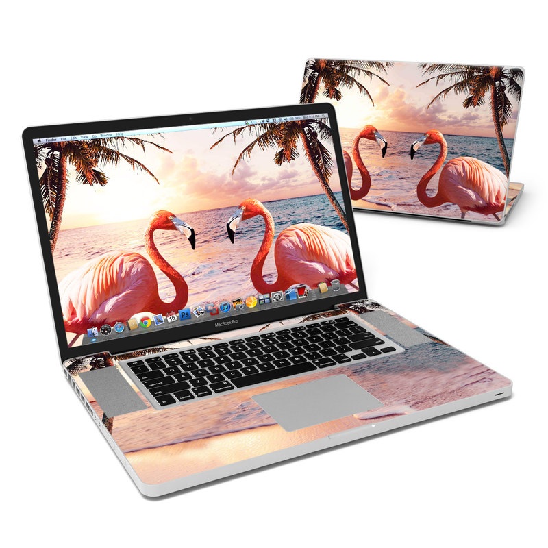 MacBook Pro 17in Skin - Flamingo Palm (Image 1)