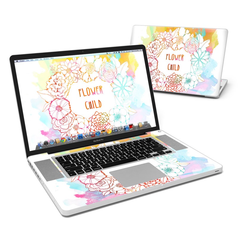 MacBook Pro 17in Skin - Flower Child (Image 1)