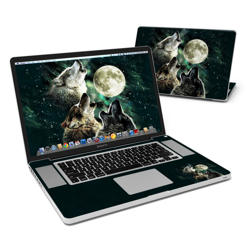 MacBook Pro 17in Skin - Three Wolf Moon (Image 1)