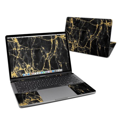 MacBook Pro 13 (2020) Skin - Black Gold Marble