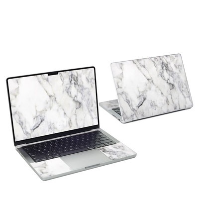 MacBook Pro 14 Skin - White Marble
