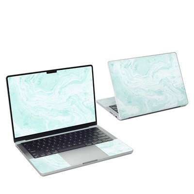 MacBook Pro 14 Skin - Winter Green Marble
