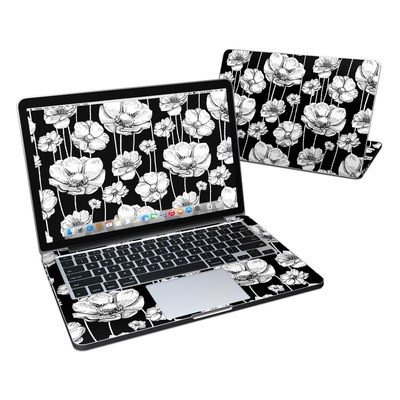 MacBook Pro Retina 13in Skin - Striped Blooms