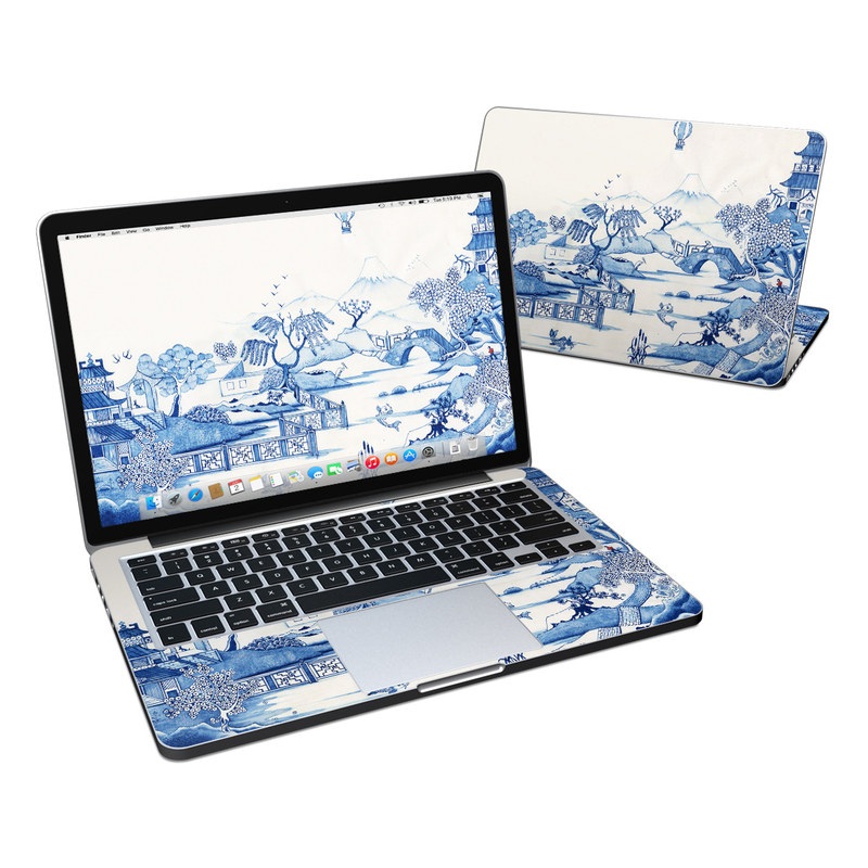 MacBook Pro Retina 13in Skin - Blue Willow (Image 1)