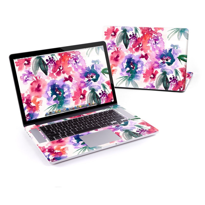 MacBook Pro Retina 13in Skin - Blurred Flowers (Image 1)